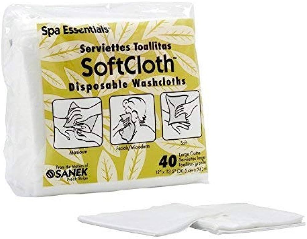 SPA ESSENTIAL DISPOSABLE WASHCLOTH 50/PK